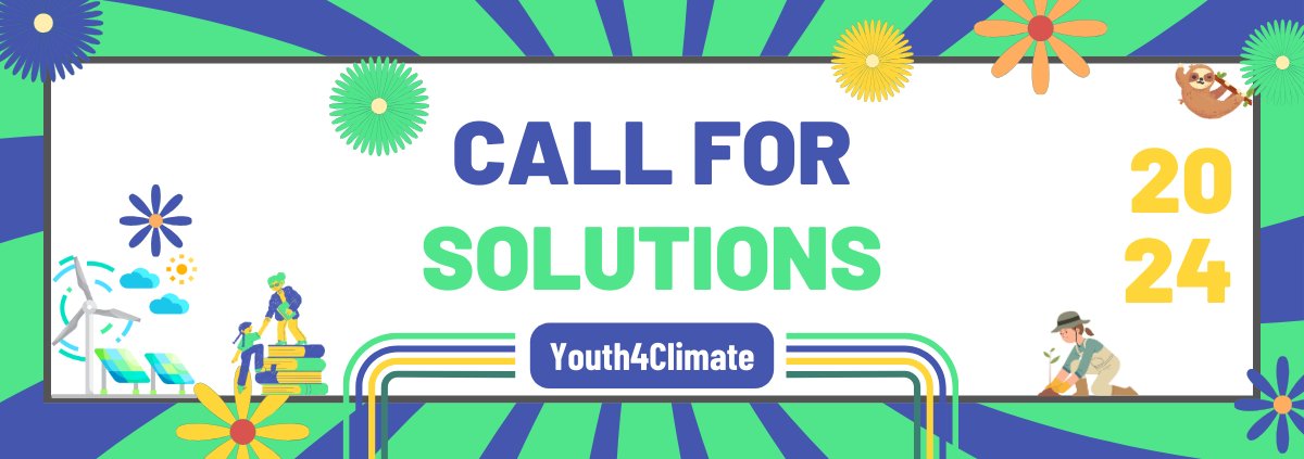 Si eres joven (entre 18 y 29 años) y quieres ayudar a encontrar soluciones innovadoras para afrontar la crisis climática en los países en vías de desarrollo participa en la iniciativa Youth4Climate. Contribución de 30.000 dólares 👉 community.youth4climate.info/callfor..../in… #Youth4Climate