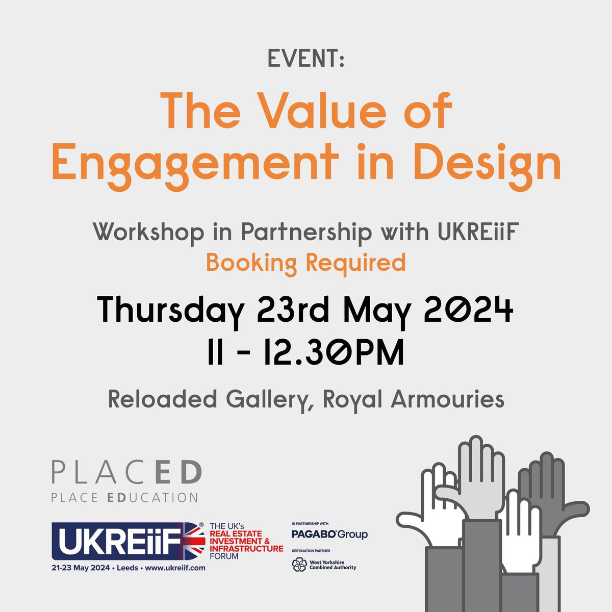 LIMITED SPACES REMAINING ⚠️ Join our workshop in partnership with @UKREiiF, at #UKREiiF2024 🙌 Drawing on our experience in practice, the session will take an interactive, participatory and collaborative approach! Please email: kim@placed.org.uk to express interest #PLACED