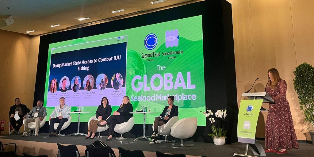 #ICYMI: Oceana’s @DrMaxValentine spoke on a panel at this year’s @SeafoodExpo_GL in Barcelona to discuss how the global seafood industry can take steps to combat illegal fishing. More must be done around the world to #StopIllegalFishing! 🎣 #SEG24