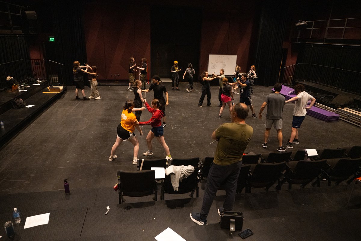 Last week, UCA Theatre hosted a stage combat workshop with UCA students and alumni at the James Bridges Blackbox Theater inside Windgate.