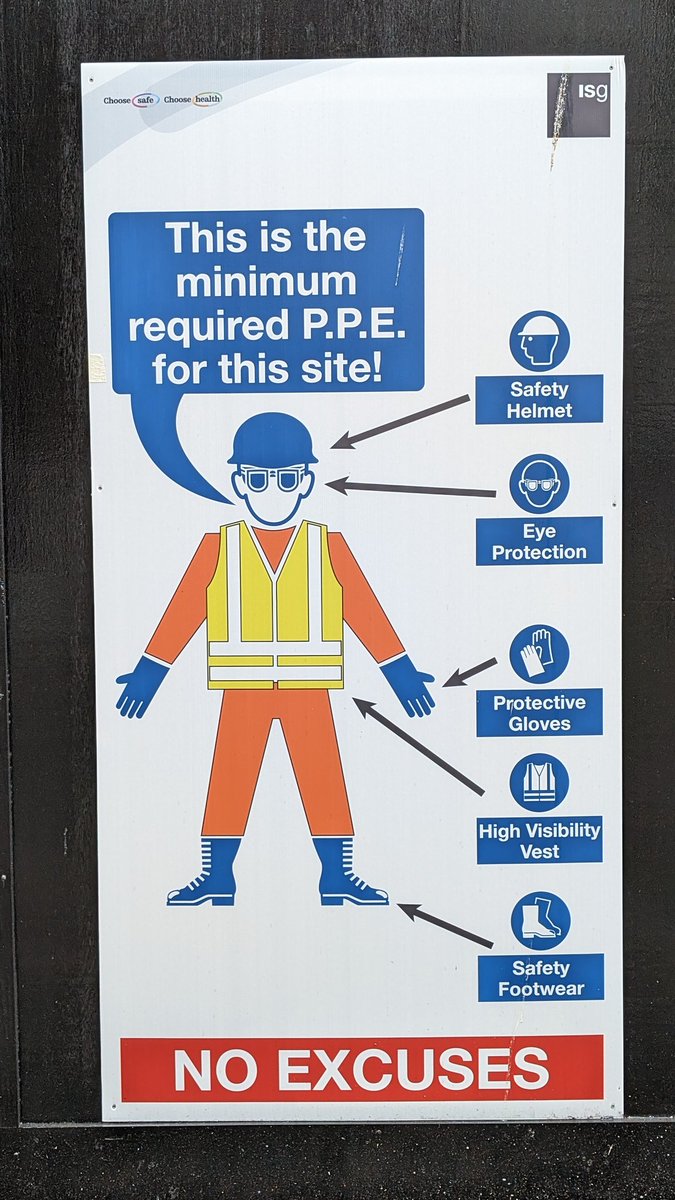 This is serious stuff. 
Signs for workmen. 

Pimlico
London