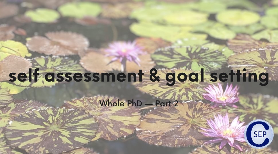 Whole PhD Part 2: Self-Assessment and Goal-Setting! This week, we’re covering topics such as Individual Development Plans and setting SMART goals, time management and related resources! youtube.com/watch?v=dq4HdD… @BioPACIFICMIP @UCSB_GSRC