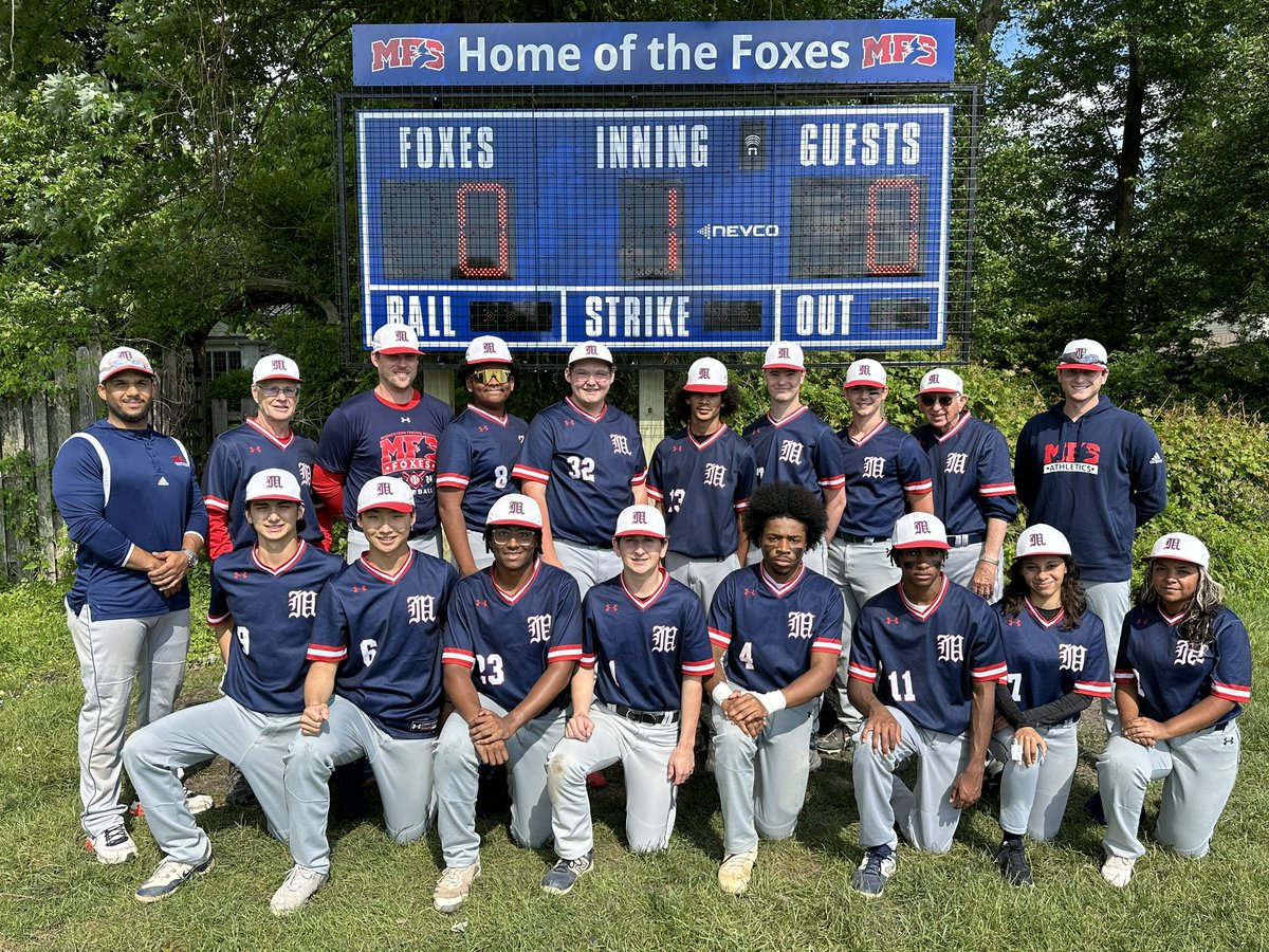 The Baseball team unveiled their new scoreboard this afternoon. Thanks to the MFS Baseball alumni and friends who contributed to this project. #gofoxes