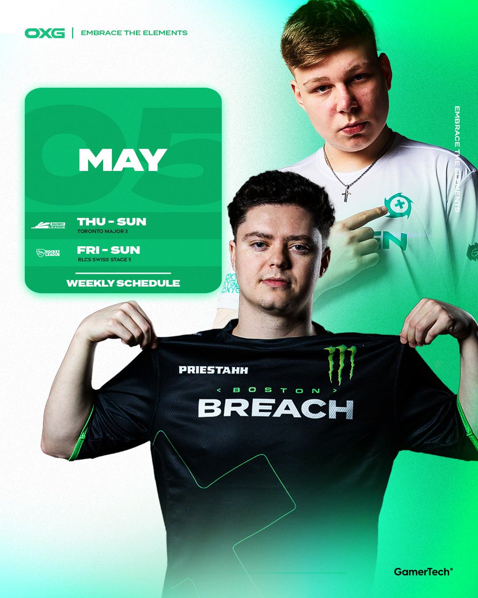 Don't worry, we've got your weekend covered 🤝 🟢@OXG_RL 🟢@BostonBreach #EmbracetheElements | #GOXG