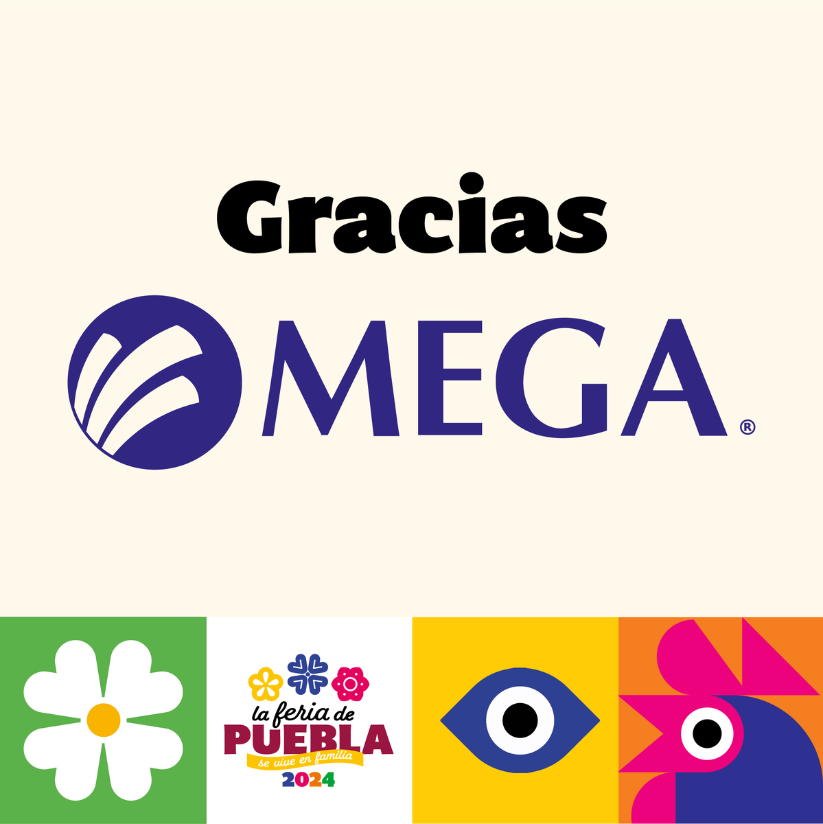 😁 Gracias Mega, por ser patrocinador oficial de la Feria de Puebla 2024. 🌐 ¡Juntos conectamos grandes experiencias! 😎 #FeriadePuebla2024