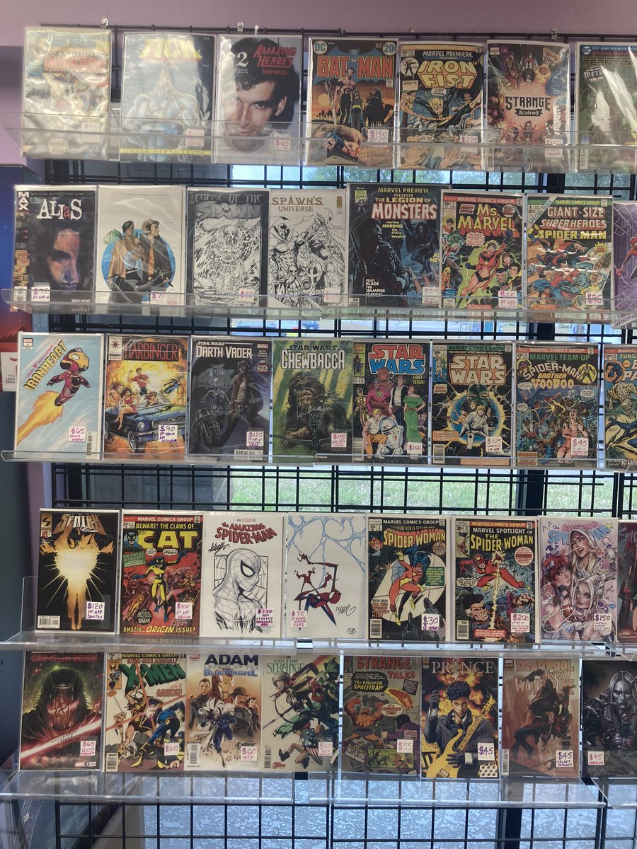 Winducomicworld's tweet photo. Just reloaded the back wall! First Appearances, Signed Comics, Variants &amp; Exclusive comics. All currently available at Windu's Comics &amp; Collectibles 352-404-6452! 😋🖖 https://t.co/Ri49jiV1bi