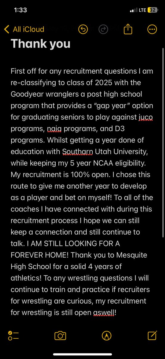 Super excited for this next journey this year has planned for me … with that being said I will be re-classifying with the @GY_WRANGLERS to class of 2025. My recruitment is still open 100% Thank you @CoachFunch for this opportunity to showcase my talents against elite competition