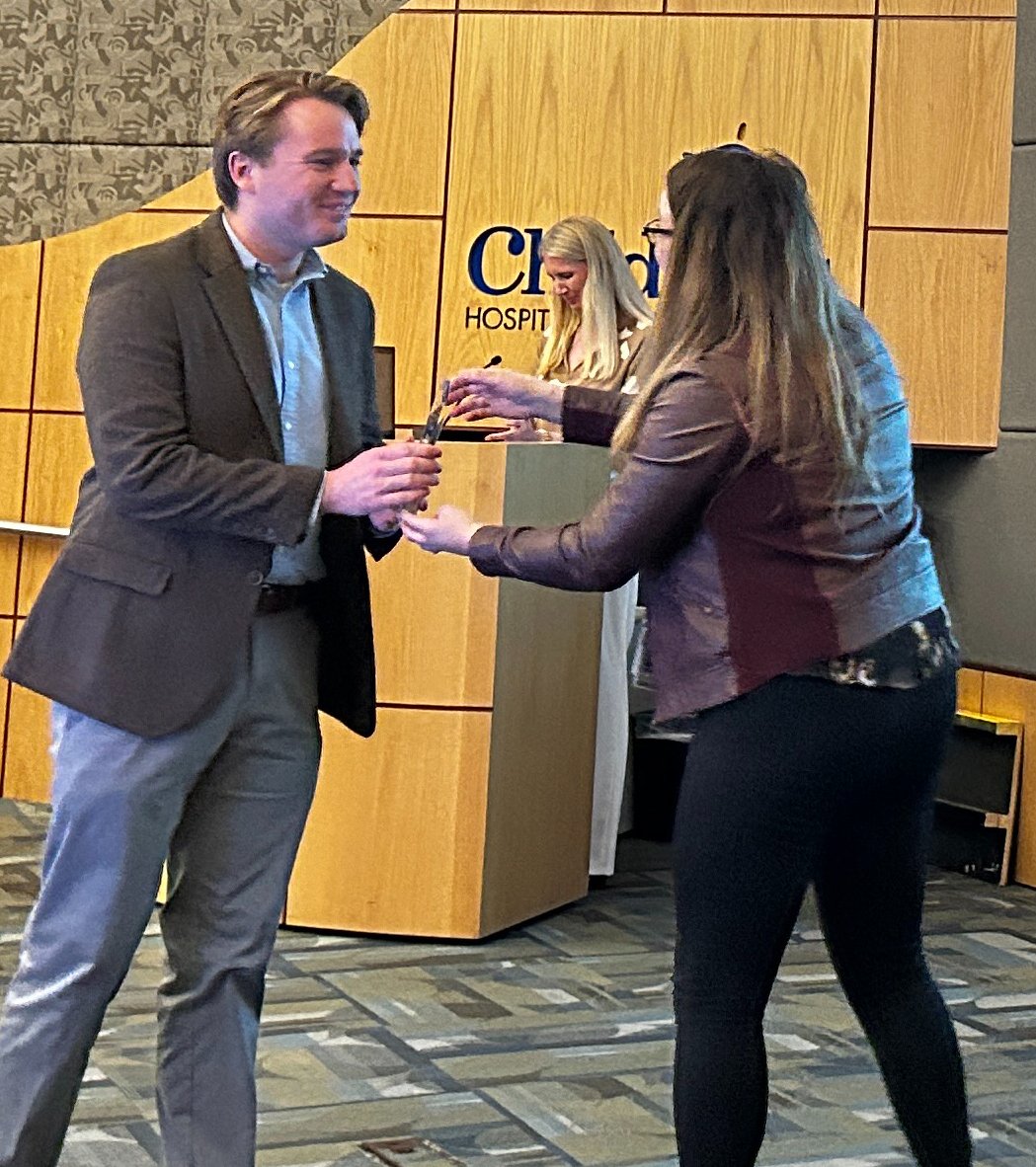 Congratulations to David Doss, MD, PhD student from Mahapatra’s Lab @sid_mahapatra on the 3rd place in the Graduate Student Category at 22nd Annual Child Health Research Forum