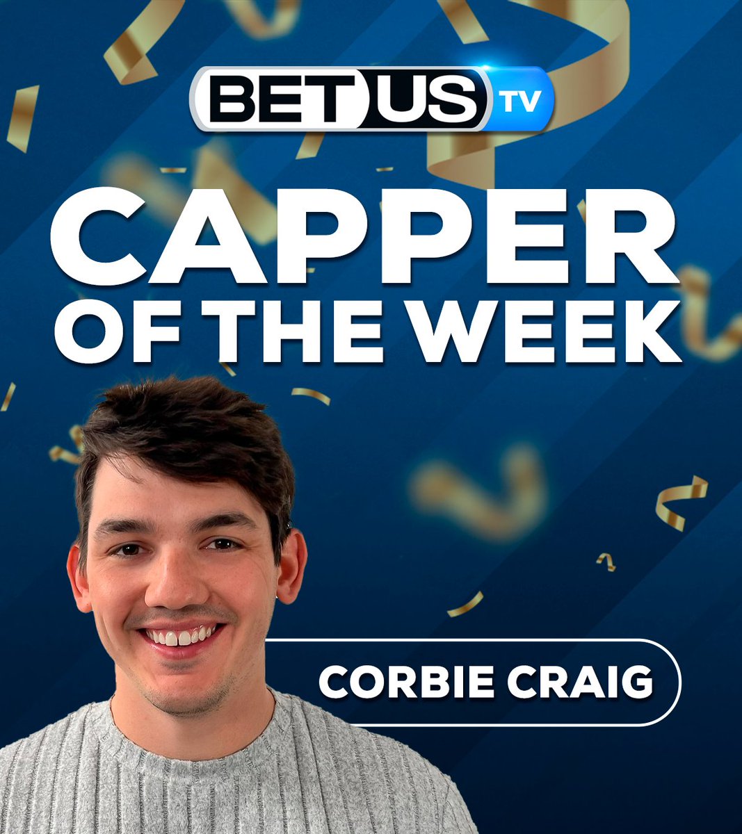 .@KeepBettingCo crushed it last week on our #MLBPicks Show! ⚾️

Corbie's #FreePicks went 6-2 for +4.17 units, earning him the title of Capper of the Week 🫡💰️ Congrats Corbie! 👏

Catch all our cappers on BetUS TV➡️bit.ly/BetUS-TV

#GamblingX