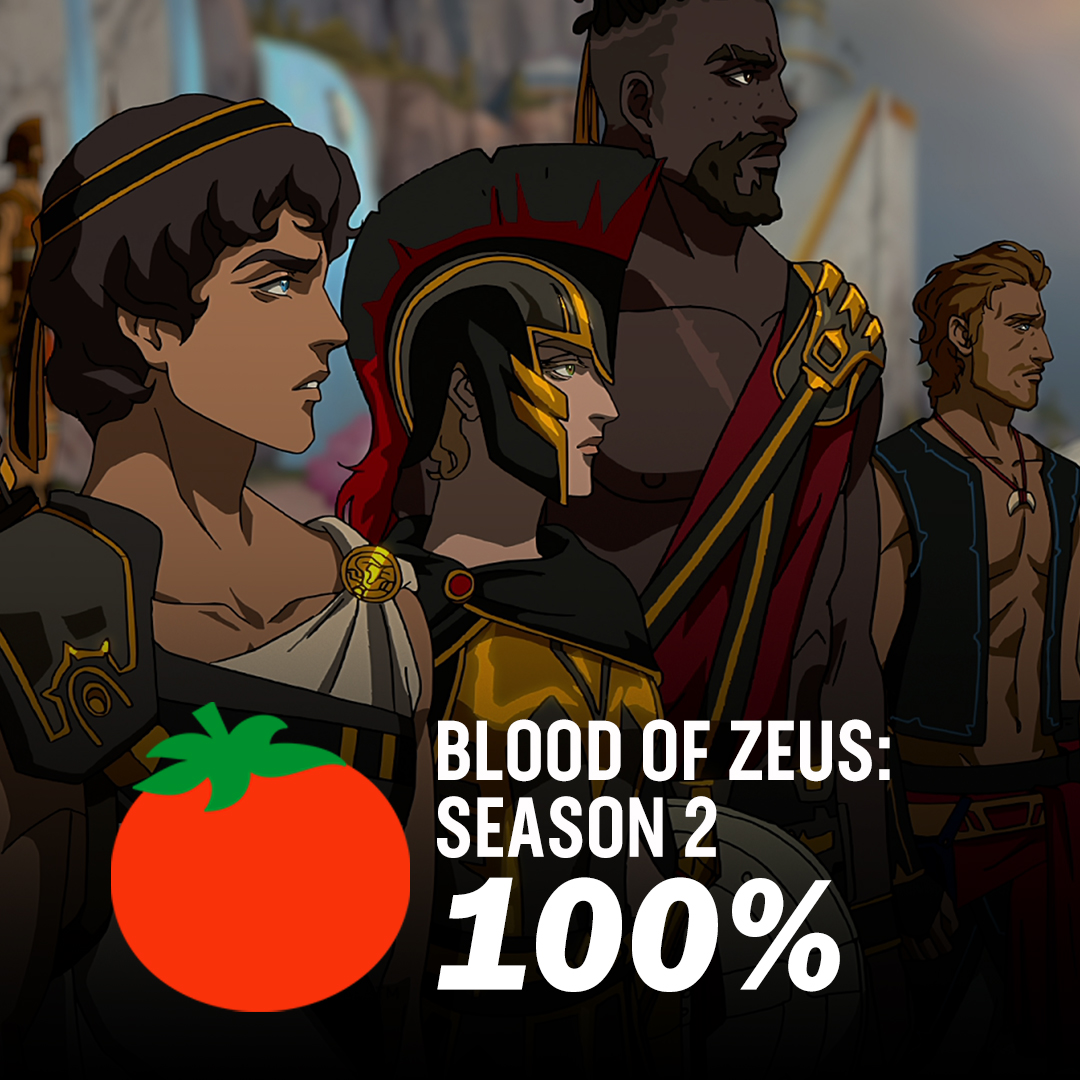#BloodOfZeus Season 2 is Fresh at 100% on the Tomatometer, with 10 reviews: rottentomatoes.com/tv/blood_of_ze…