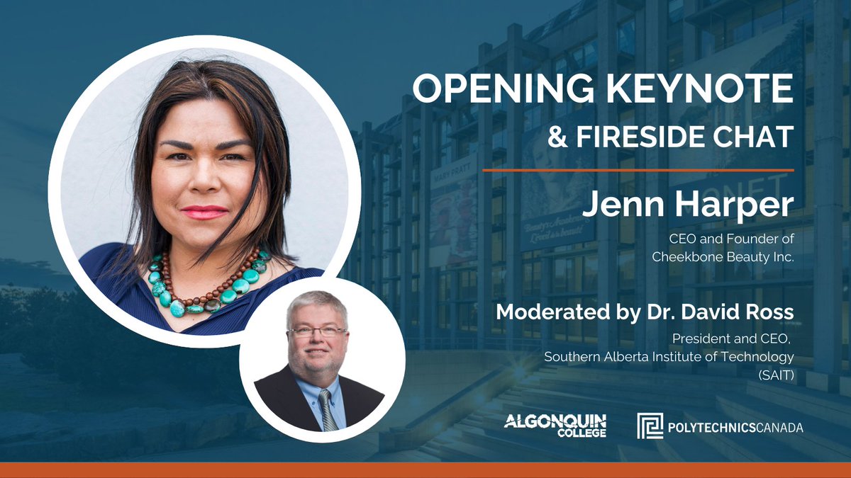 PolyCan's tweet photo. Get inspired! Our Opening Keynote presentation will highlight the incredible journey of innovation and resilience of Jenn Harper, CEO and Founder of @cheekbonebeauty . Stick around for a fireside chat moderated by @sait President & CEO Dr. David Ross.
#PCReadyfortheChallenge https://t.co/fnxR69NBjW