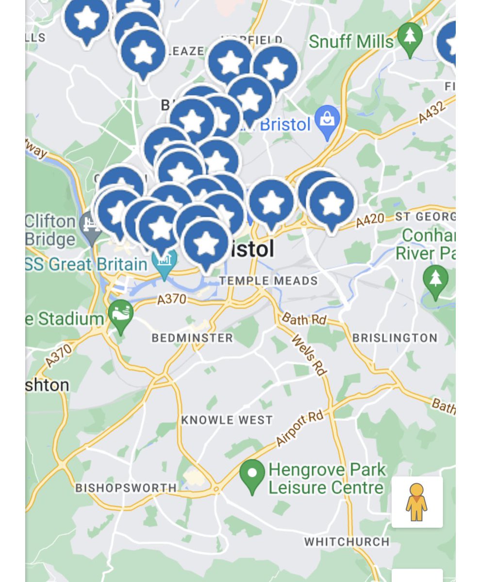 The blue plaques issued by Bristol Civic Society since it took over the scheme in 2015. Not one in south Bristol in almost a decade. Compare that to the number in Clifton. Terrible