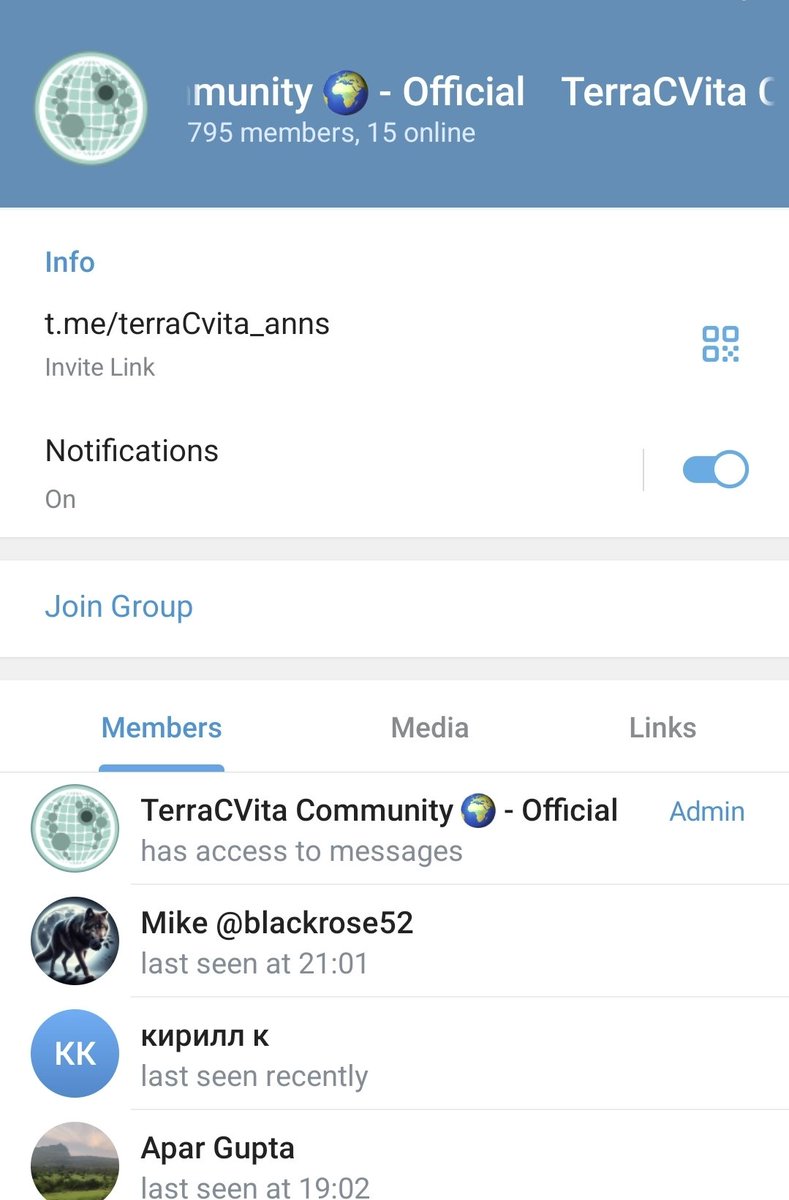 🚨 IMPORTANT safety alert 🚨 This site is ➡️NOT⬅️ an official TerraCVita Telegram Group and is a scam site. If you know anyone in there please advise them to leave. The official TG link is on this X page above. t.me/terraCvita_anns
