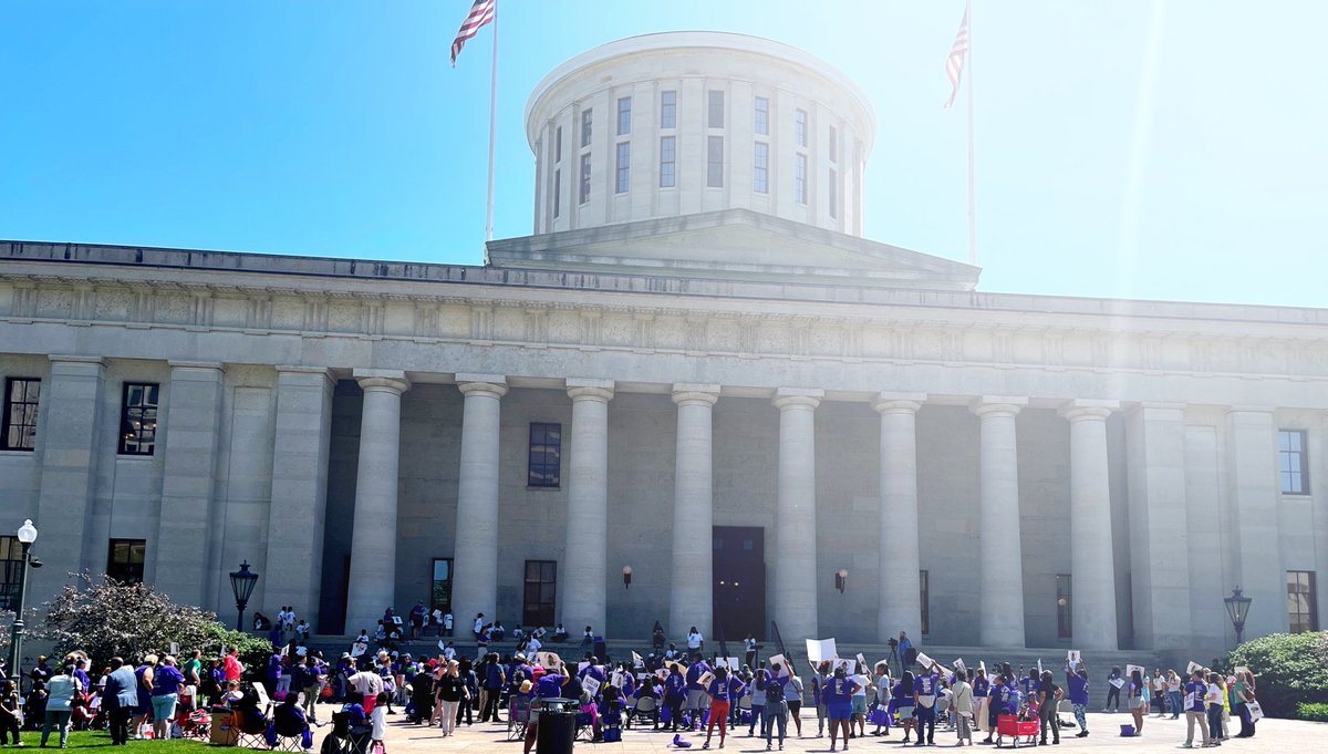 Today is #DayWithoutChildcare and I celebrated with hundreds of providers, parents, and kids at the Ohio statehouse.

Childcare is in crisis. It isn’t working for anybody. We need bold action & investment for the littlest Ohioans, their parents and educators.

#RaisingOhiosFuture