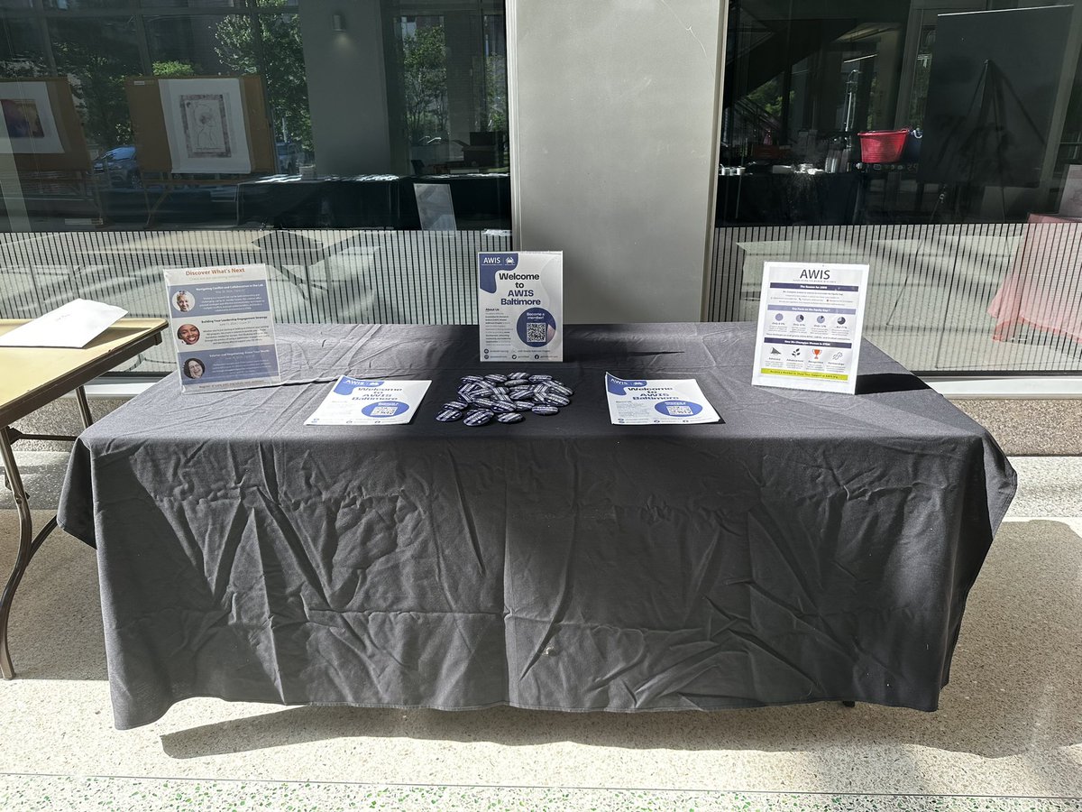Check out our @AWISBalt table @um_mind IDEAS Day @UMmedschool HSFIII Atrium to learn more about our mission and our upcoming Exec Board elections #womeninSTEM #diversityinSTEM