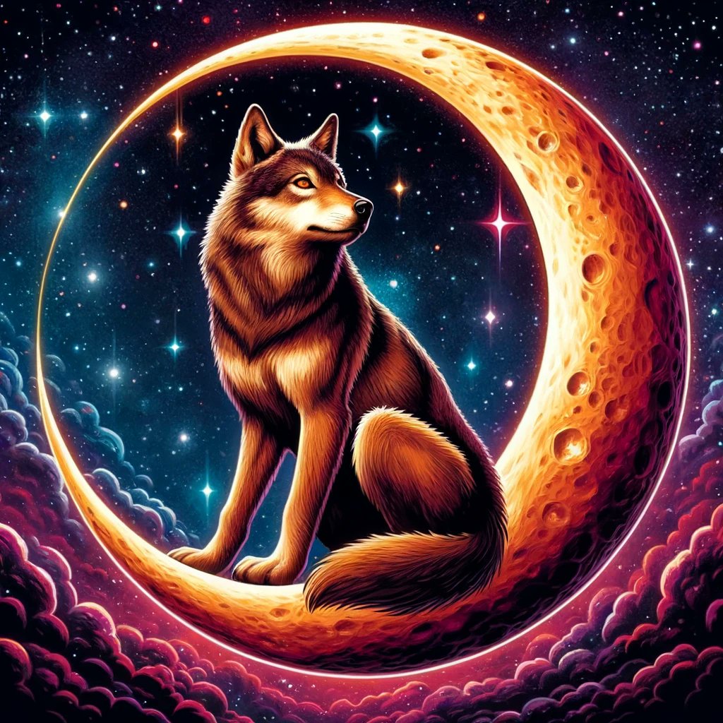 $LOBO is in the moon @lobothewolfpup 

#LOBOthewolfpup 
#Runestone 
#runedoors 
 #lobo