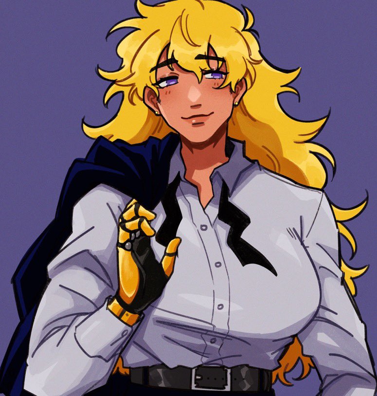 when ur in a handsome competition and your opponent is yang xiao long thank you for such a pleasant experience @raccrows ! i’d heavily encourage everyone to comm river when their requests are open again!