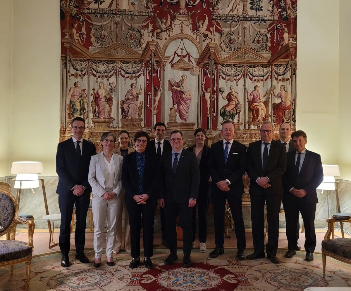 Mission d'information de l'<a href="/AssembleeNat/">Assemblée nationale</a> 🇨🇵 en 🇸🇪 sur la géopolitique des terres rares, emmenée par <a href="/StephanieKoche6/">Stephanie Kochert</a> et <a href="/jerome_buisson/">Jérôme Buisson</a>. Merci à <a href="/LKABgroup/">LKAB</a> et <a href="/northvolt/">Northvolt</a> d'avoir partagé leurs analyses avec la délégation ce soir au #BromskaPalatset. 🇨🇵🤝🇸🇪