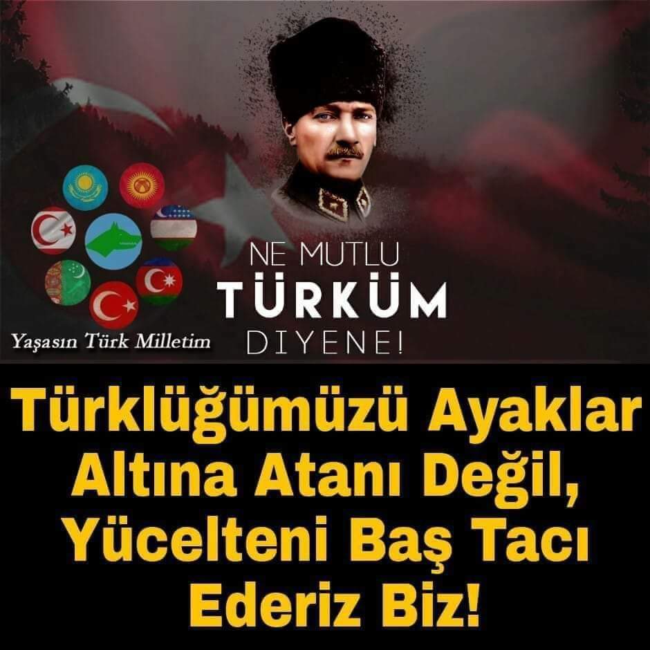 Yaşasın Türk Milletim🐺🇹🇷 Kalbinde vatan bayrak Atatürk cumhuriyet sevgisi taşıyan asil Türk Milletine #iyigeceler🙏🌙🇹🇷#NeMutluTÜRKÜMDiyene🐺🇹🇷