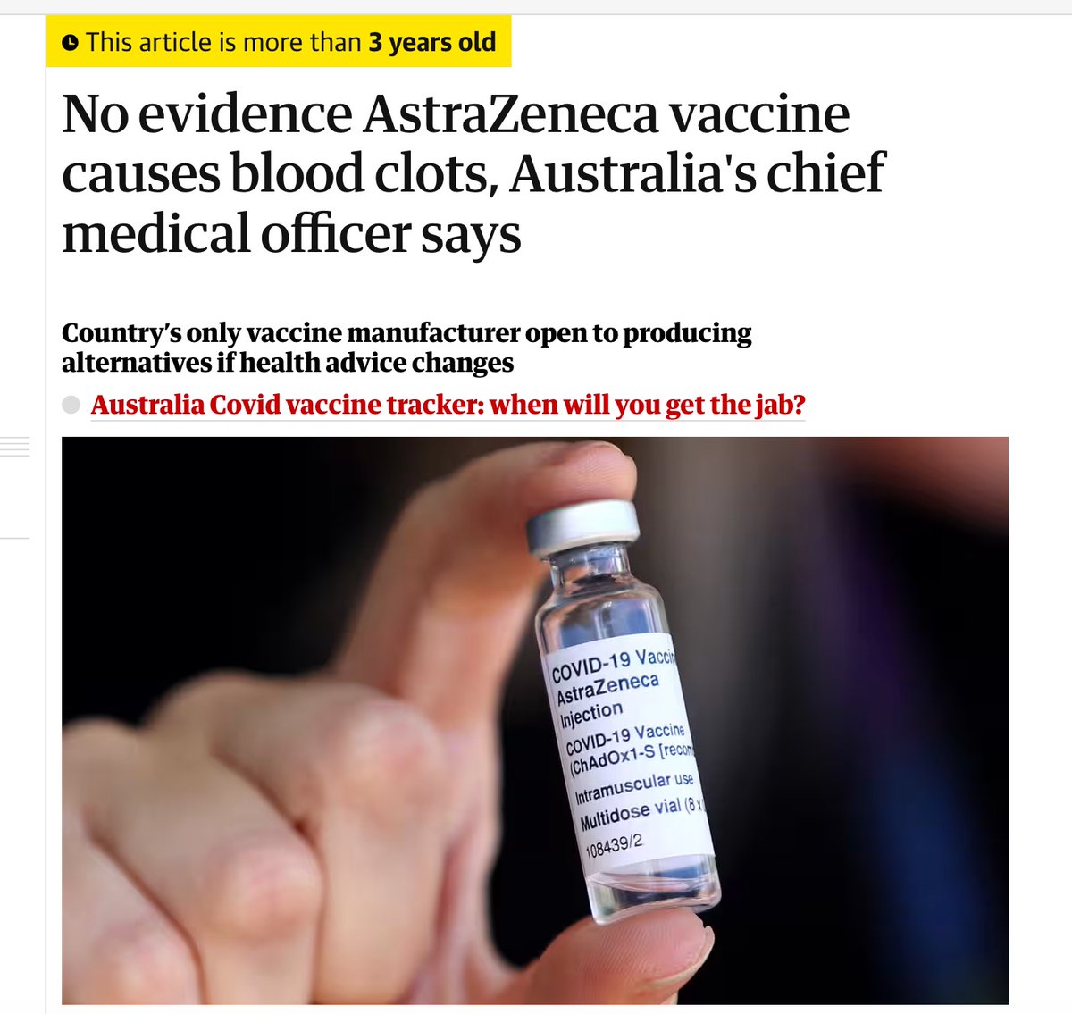unmasking_media's tweet photo. @ABCmediawatch You forgot to mention they initially said there was no link, so that's a crime of 'no informed consent'. You also forgot to mention that, unlike the pill or pregnancy, these pharmaceuticals were mandated via blackmail &amp; human rights abuse. https://t.co/sZkEWOZVCV