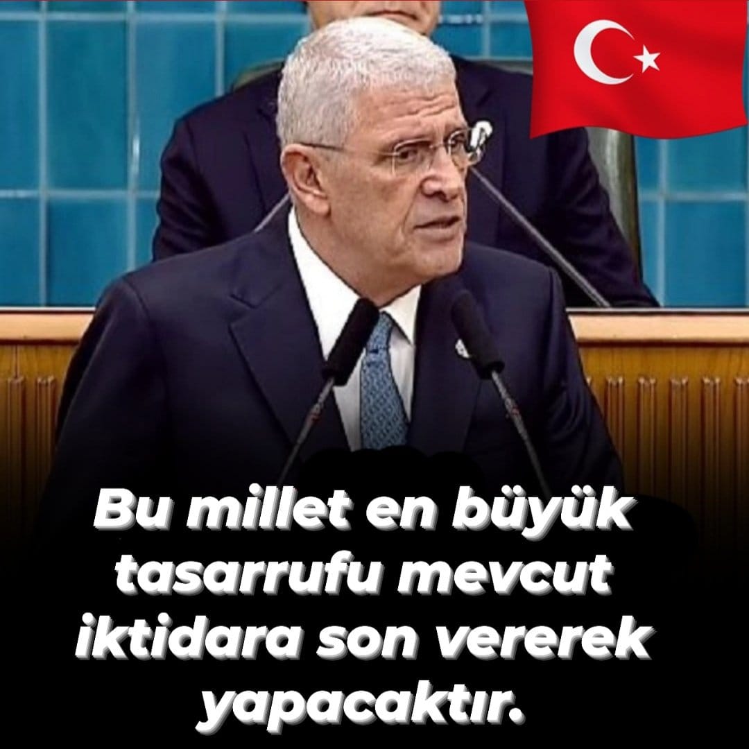 İYİ Parti Genel Başkanı @MDervisogluTR 'ndan 'Kamuda Tasarruf' tedbiri açıklayan AK Parti iktidarına tokat gibi cevap: 'Bu millet en büyük tasarrufu mevcut iktidara son vererek yapacaktır.' #TürklerinYüzyılı