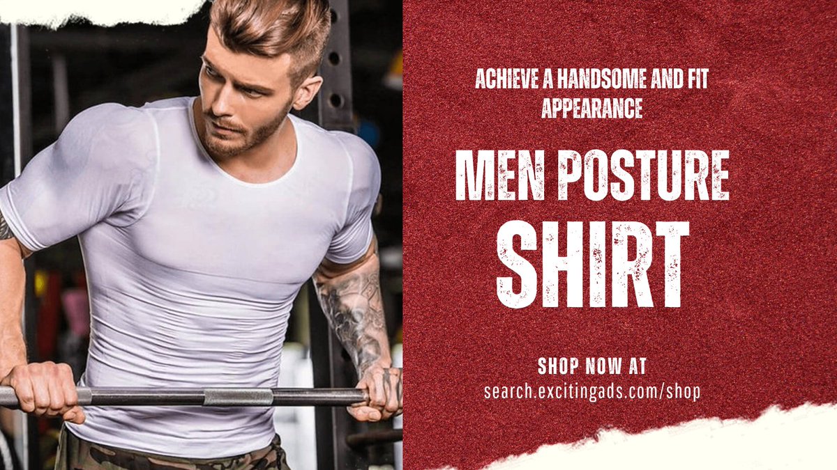 Correct your posture, appear taller, and control belly fat with this innovative, breathable shirt. Stay comfortable in any season. #MenFashion #PostureShirt #FitnessGoals #Menswear #StyleUpgrade #workoutmotivation #FITNESSMODEL  #workout 
🔗 Shop now: search.excitingads.com/shop