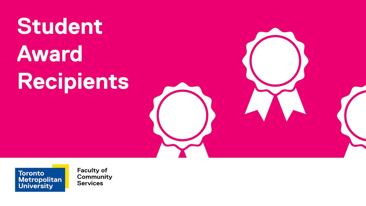 Congratulations to the 2023-24 FCS Student Award recipients! 45 students showed outstanding talent, skill and initiative in writing, research, leadership, social justice, innovation and more! Check out the full list of award recipients. 
torontomu.ca/fcs/student-su…