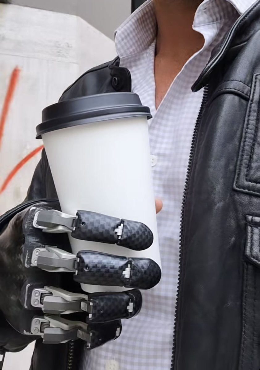 Take a break! It’s #coffee time! ☕ The #GripLockFinger is a passive, positionable prosthetic solution that restores function for a full digit. Learn more about our transmetacarpal solution at npdevices.com. #Tech #NakedProsthetics #ItsAllAboutFunction #Prosthetics