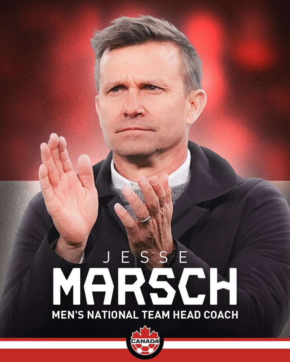 Jesse Marsch will become the next head coach of Canada Soccer’s Men’s National Team🇨🇦 Now, the work begins! #CANMNT