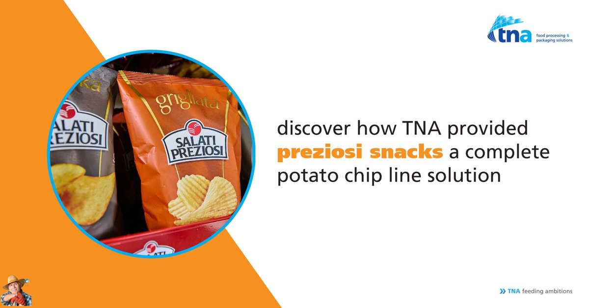 Elevating Potato Chip Production: TNA Solutions Partners with Preziosi Food Discover how TNA Solutions partnered with Preziosi Food to upgrade their potato chip production technology, driving efficiency and innovation in the food processing industry. Le... potatoes.news/elevating-pota…