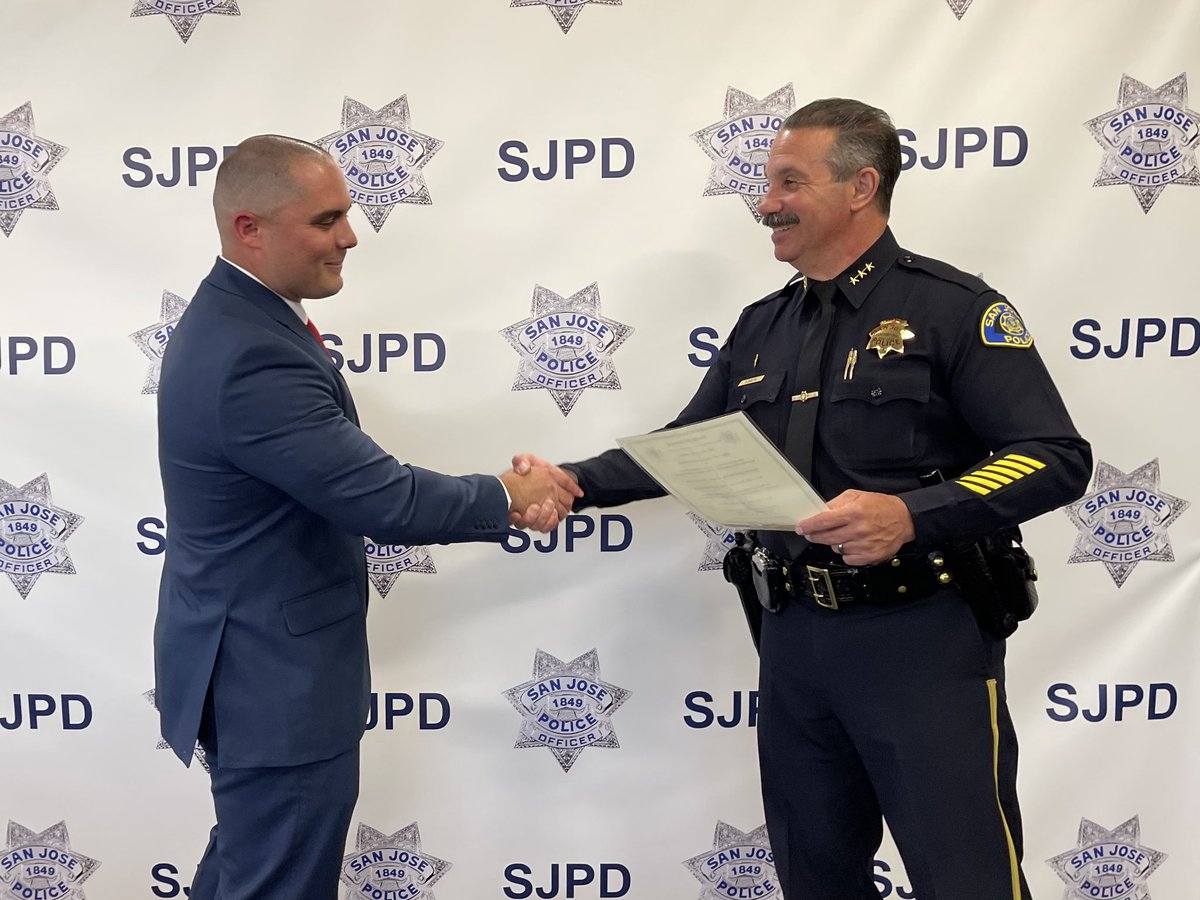 SJPD is excited to welcome lateral Officer Umstead to the team! Thank you for choosing SJPD and we look forward to your contributions to the San Jose community.