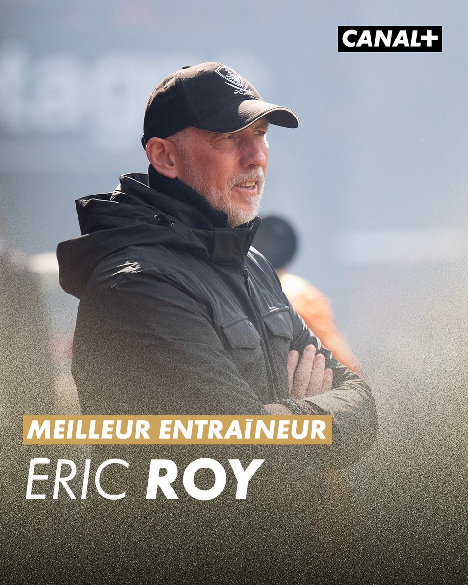 🚨 Éric Roy remporte le trophée de meilleur entraîneur de Ligue 1 pour la saison 2023-24 ! #TropheesUNFP