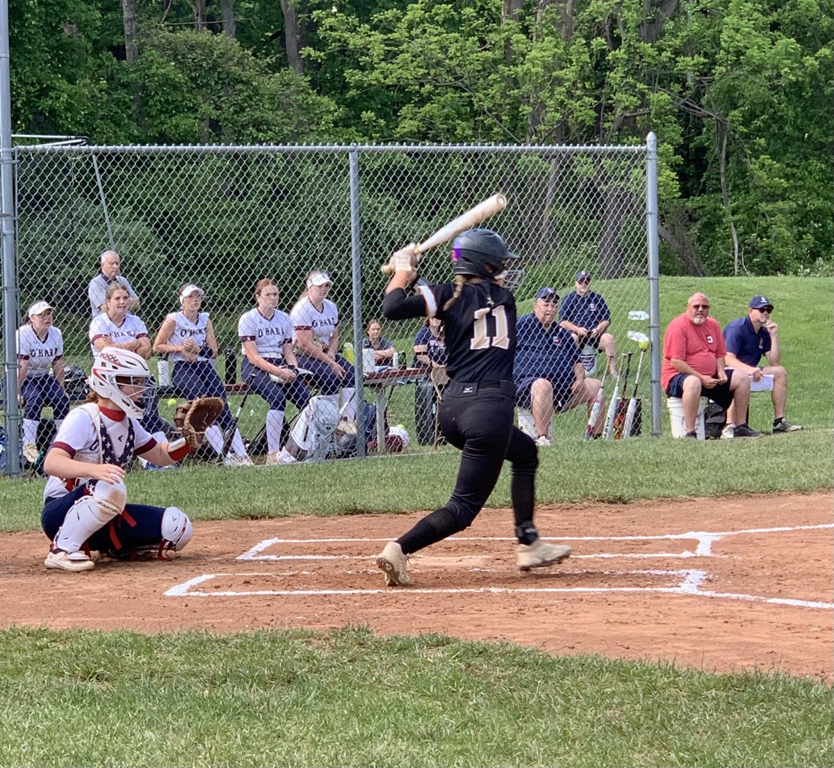 3 run home run by Senior Parker Kraus helps extend Wood’s lead to 8-1 in the 3rd inning.