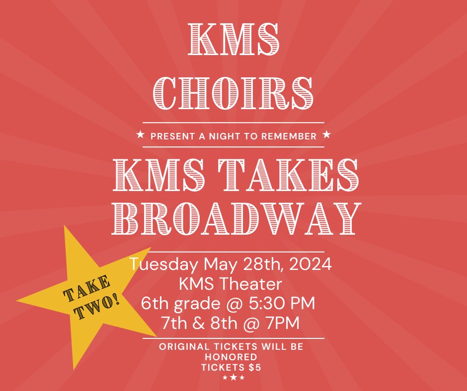 Out of an abundance of caution, our Pop Show will be rescheduled to Tuesday, May 28th! Hope to see y’all there! #KMSChoir #KMSCougarPride <a href="/HumbleISD_KMS/">Kingwood Middle</a>