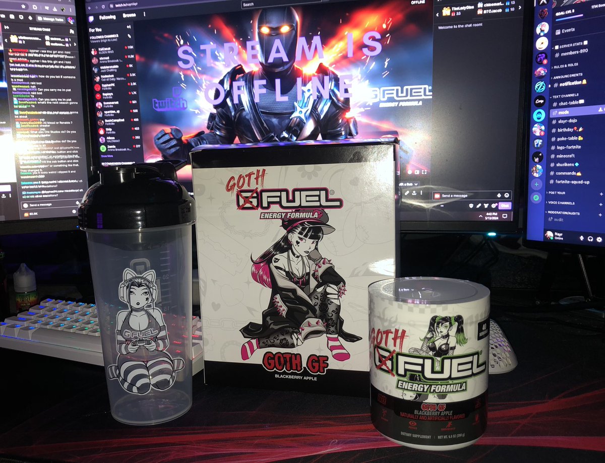 Thank you @GFuelEnergy For the Goth Girlfriend Collectors Box🖤 Use Code-NAYR for 20% OFF✨#GfuelGothGF gfuel.com/products/goth-…