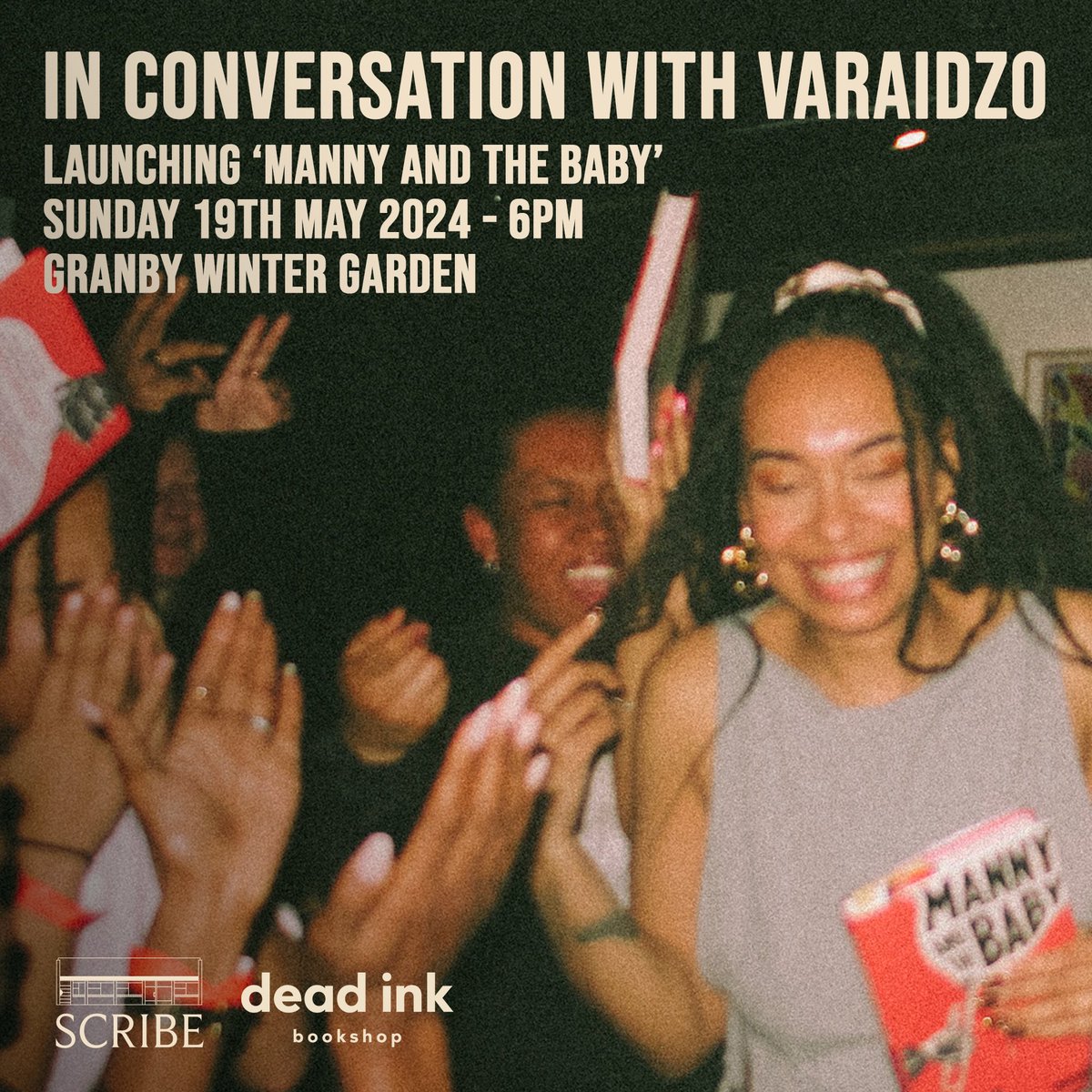 🗓️ Liverpool, you are invited! Join VARAIDZO (@practicalmyth) in conversation with Ni Maxine at Granby Winter Garden this Sunday 19th May 2024 from 6PM, talking all things ‘Manny And The Baby’. Get tickets here: fatsoma.com/e/lg0fz9b2/in-…