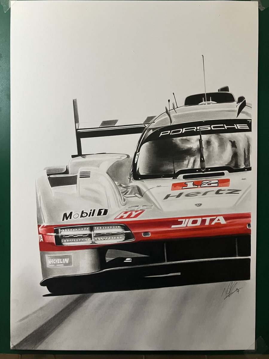 Here’s today’s #MondayDoodle! I’ve put in a stint that @WillStevens_ & @callum_ilott would be proud of & have finished way ahead of where I thought possible! I give you @JotaSport ‘s WEC Spa 6 Hours winning Porsche 963 and I hope you like it! #HertzTeamJOTA #rslstudio #ngautoart