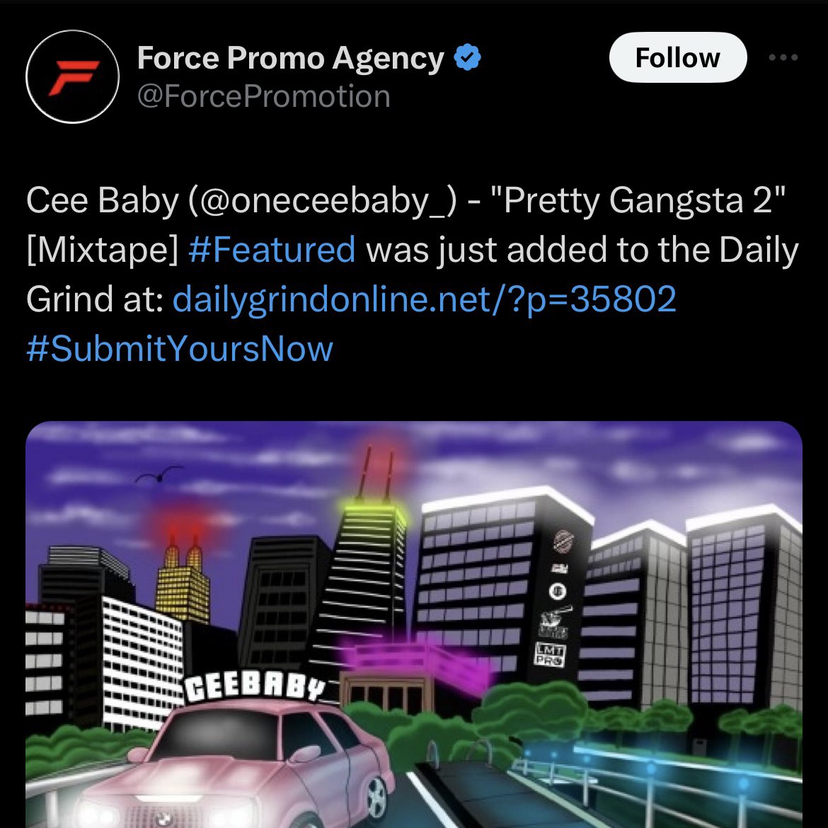 Stream CeeBaby’s #PrettyGangsta2 now on all platforms! via @carlyred_