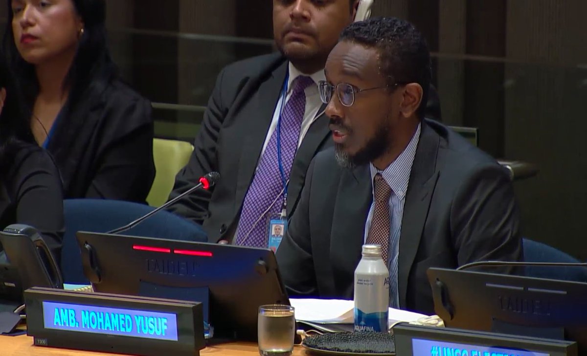 Closing remarks from @SomaliaatUN: 'Somalia's priorities are conflict prevention, strengthening cooperation btw Sec. Council and regional orgs, and promoting the women peace and security and youth peace agendas.' - #UNSCElections