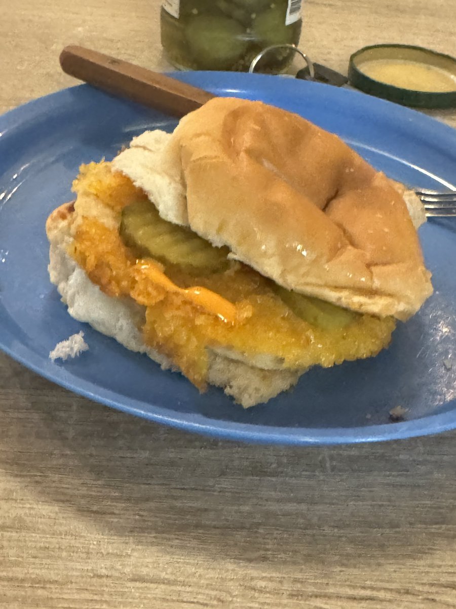 Rate my dinner edition: Vegan chicken sandwich (Added ketchup after)