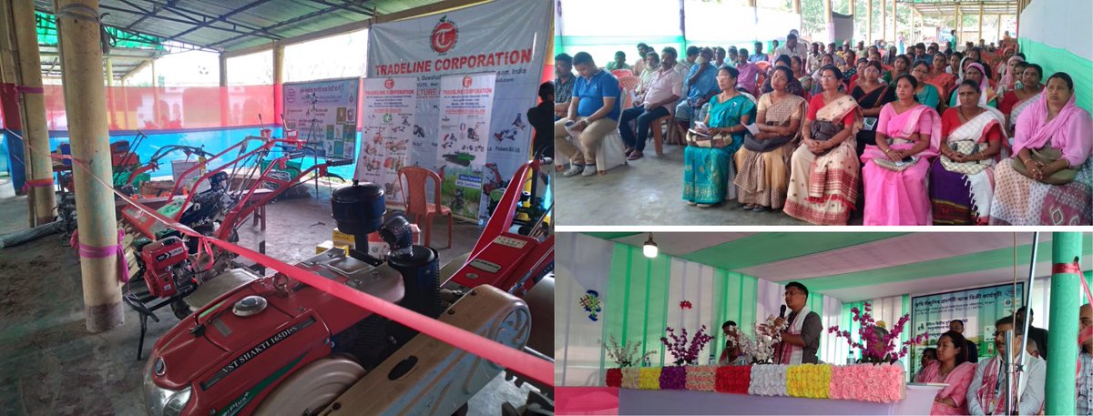 assamagrifin's tweet image. Exciting news! Day 1 Farm Machinery Exhibition in Nalbari saw incredible public enthusiasm, emphasizing the vital role of mechanization in boosting farmers&apos; income. Organized by Integra Micro Systems with FCF India &amp;amp; Sanjog under Xamahar initiate of ARIAS APART #challengefund