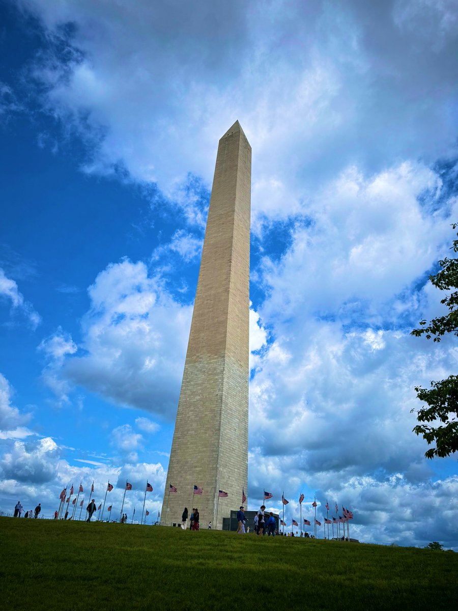 Many people don't know this but the Washington Monument is actually two different colours because between 2008-16 President Barack Obama used to shove it up his arse every night. 

True story.