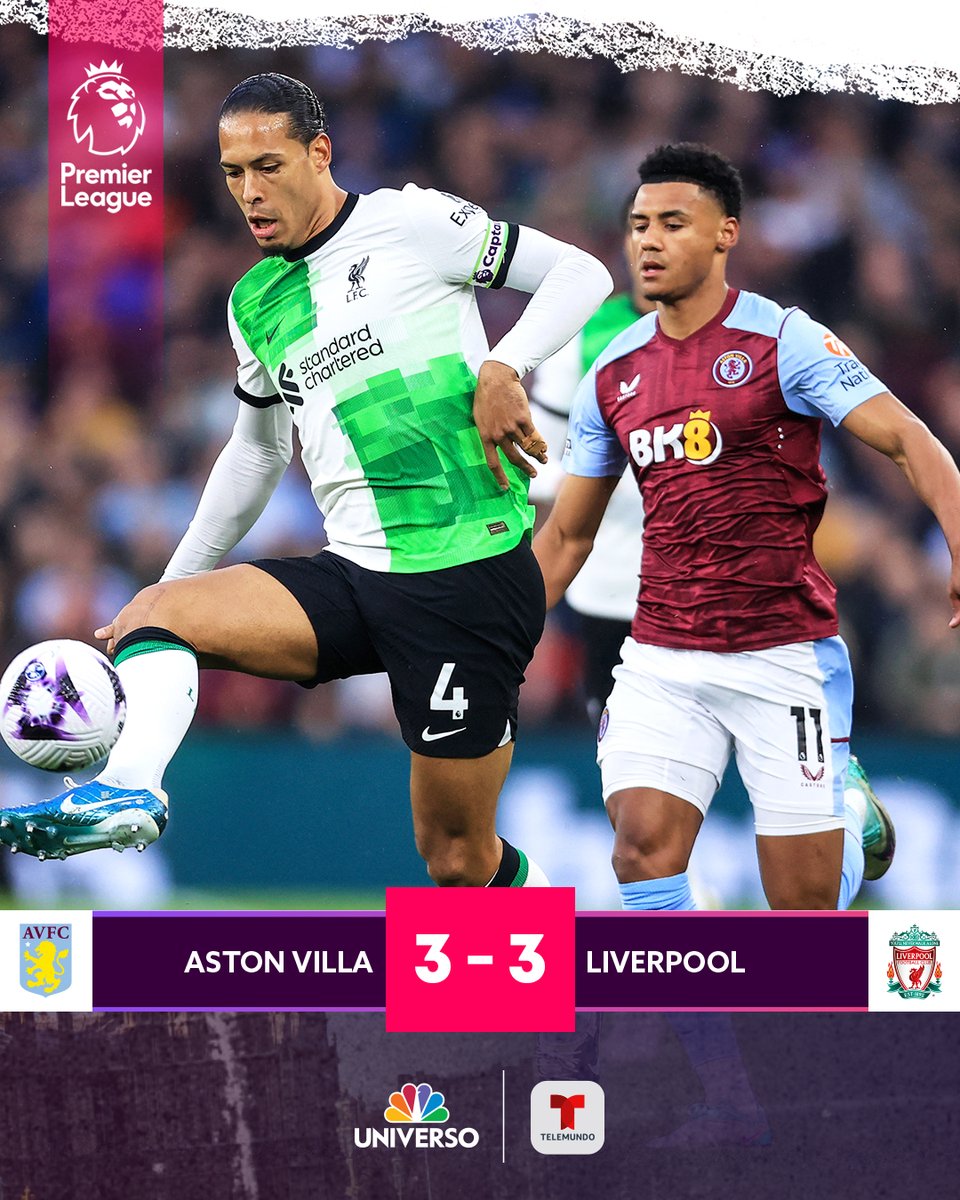 ¡¡PARTIDAZO EN LA PREMIER LEAGUE!! 👏 Aston Villa y Liverpool dieron un auténtico juegazo en el cierre de la Jornada 37 🫨✅ 🤩 El equipo de Unai Emery está muy cerca de clasificar a la Champions League. ¿Te ha gustado el cierre de los Reds en la temporada? 👀 #LigaPremierTD