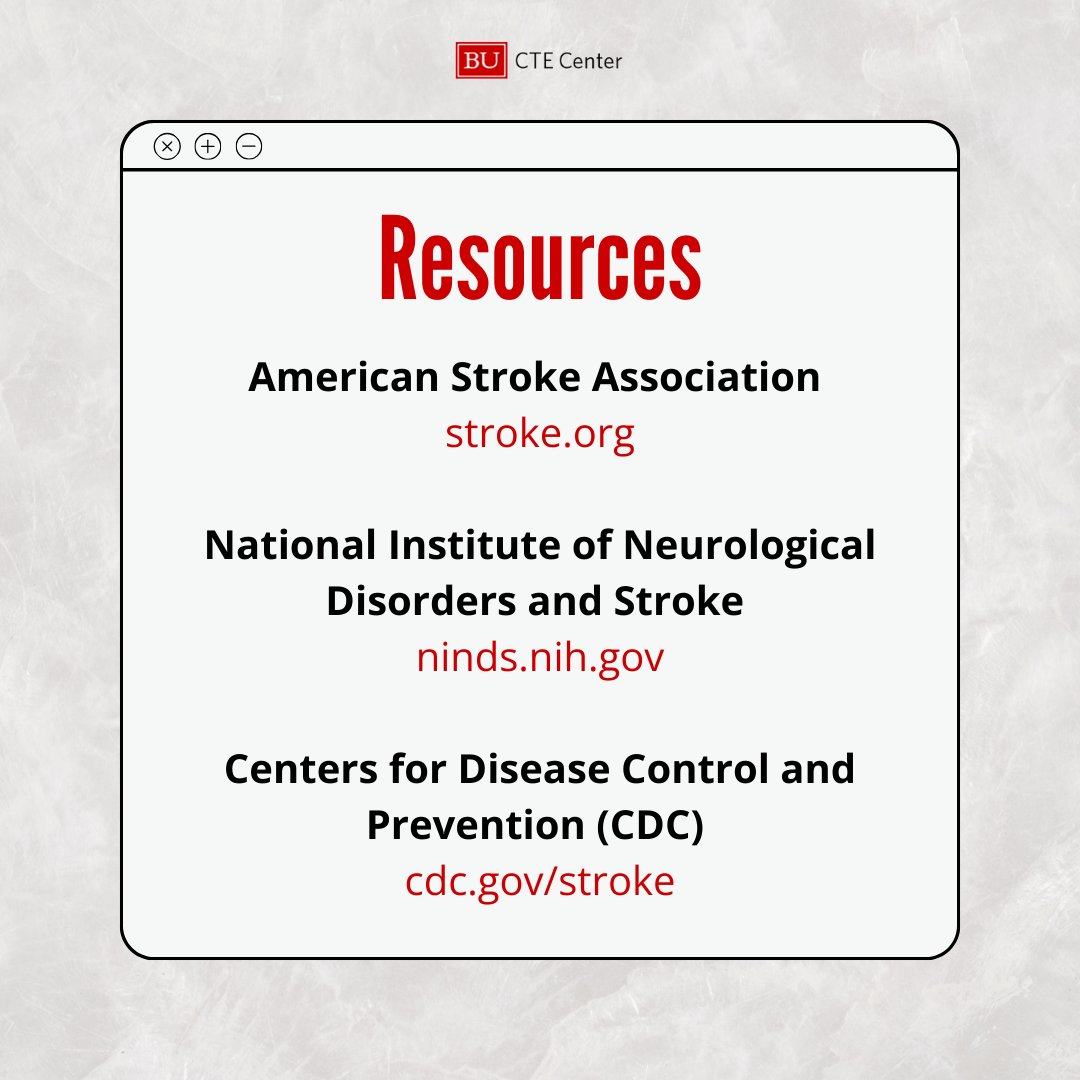 May is National Stroke Awareness Month. Swipe to find stroke-related resources and visit our May Cognitive Kit to learn more at bit.ly/bucte_cognitiv…