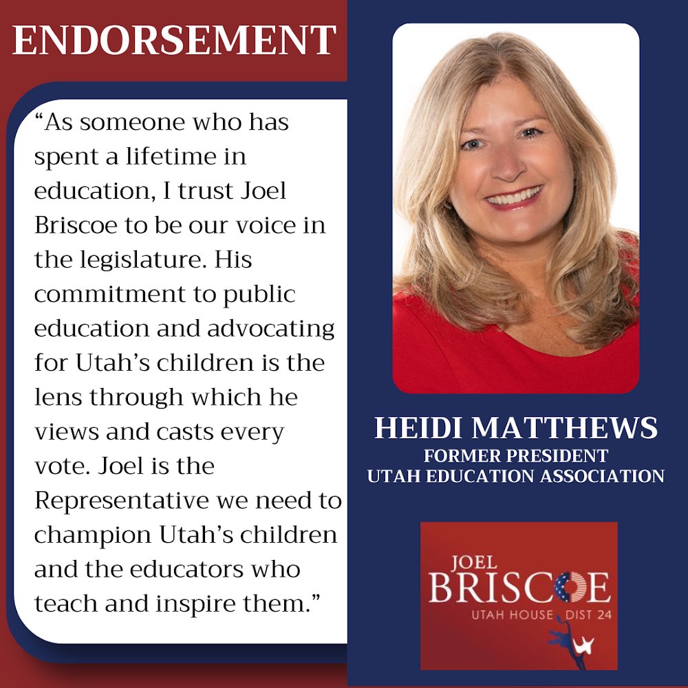 I’m grateful for the support of my friend and fellow educator, <a href="/HeidiMatthewsUT/">Heidi Matthews</a>