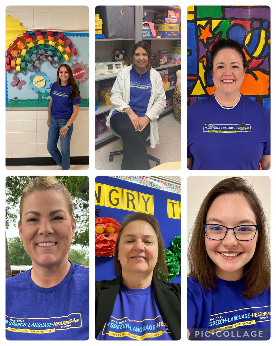 @TCSPublic Speech-Language Pathologists and our Hearing Specialist wish you a Better Speech-Language-Hearing Month in May! So proud to serve alongside these amazing professionals! We missed a pic of SLP Olivia Rhoton and Teacher of the Deaf/Hard-of-Hearing Becky Hillis today!