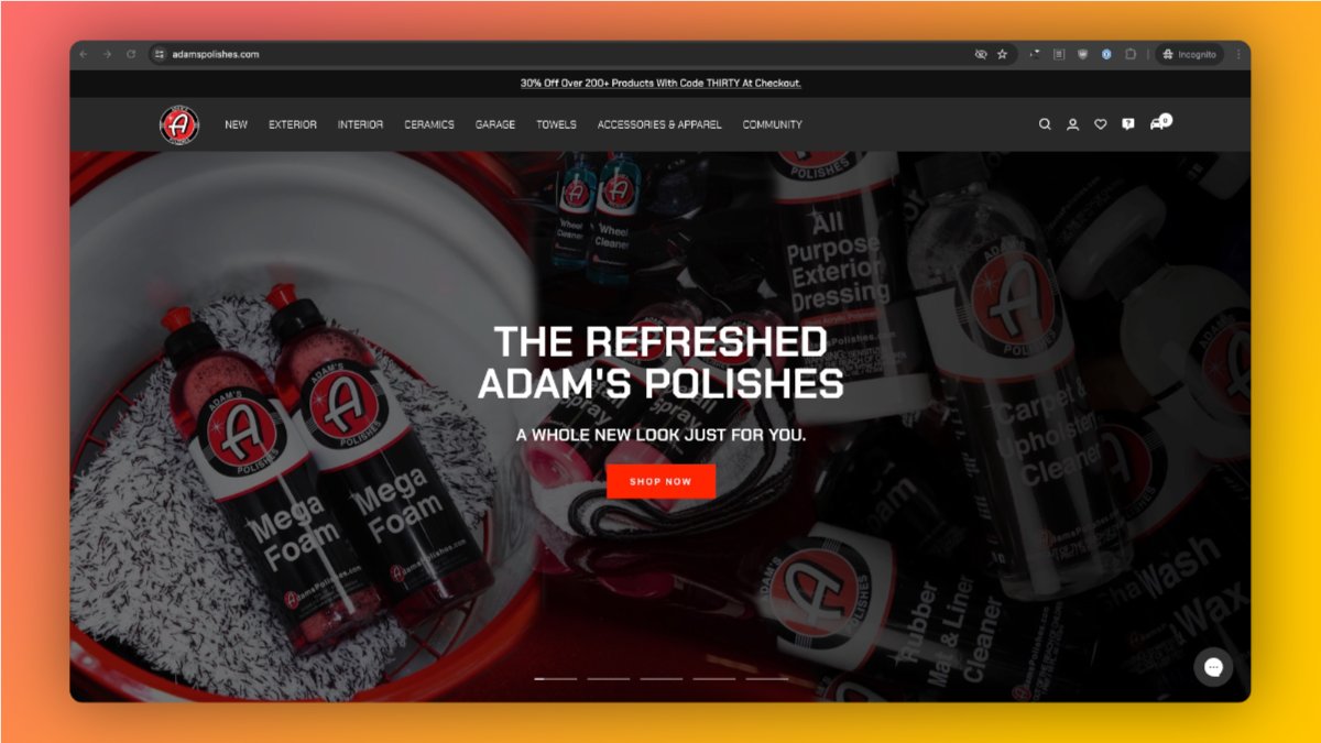 Big moves for @AdamsPolishes. We took them from Magento to Shopify+ in 2019, and now we’ve leveled up their online store with a brand new custom Shopify theme. Shine on. 🔗 adamspolishes.com