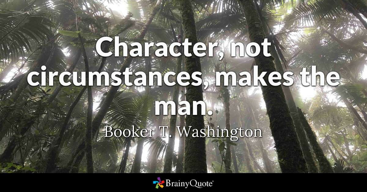 'Character, not circumstances, makes the man.'  ~Booker T. Washington    

#SuccessTRAIN #BusinessMonday #MondayMotivationً #leadership #quote via @THE_R_ROCKSTAR