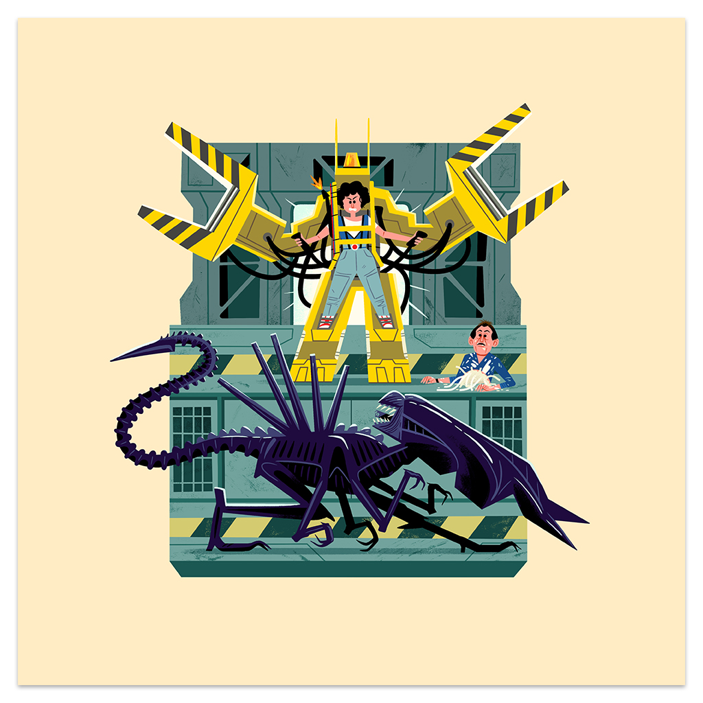 Artist @kolbisneat's newest diorama print is now available! Teeny Tiny Cargo Bay is available in a regular or variant edition with Bishop...well half a Bishop anyway spoke-art.com/collections/an… #AndrewKolb #SpokeArt #Alien #Aliens #Ripley #illustration #art #horror#scifi #xenomorph
