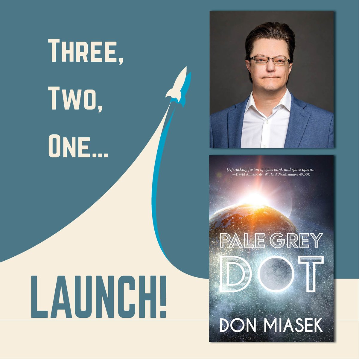 While you wait for @DonMiasek's PALE GREY DOT's wide release on Wednesday, May 15, might we suggest popping by our website to check out Don's 3-2-1 Launch interview?

turnstonepress.com/bird-on-a-wire………   

#ComingSoon #SciFi #DebutFiction #SpaceOpera #AuthorsofInstagram #CanadianSciFi